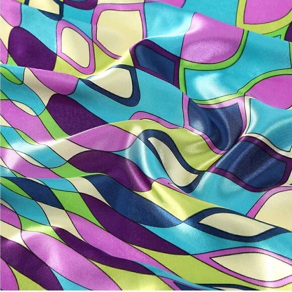 2 piece silky scarf set main image 6